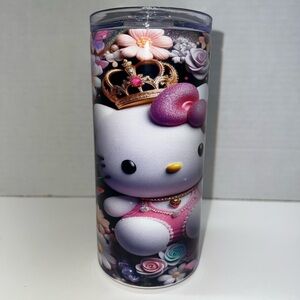 Hello Kitty Floral Tumbler with Crown